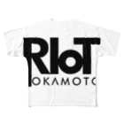 Riot岡本公式ストアのアーティストロゴグッズ All-Over Print T-Shirt