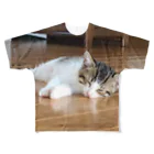 にゃこーんすーぷの眠たいにゃにゃすけ All-Over Print T-Shirt