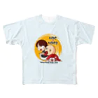 スタジオNGC　オフィシャルショップのぷにぽよ（NGC2） 作『TGS出展記念イラスト』 All-Over Print T-Shirt