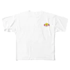 kokos_worksの浮き輪ぷかぷか こっこちゃん All-Over Print T-Shirt