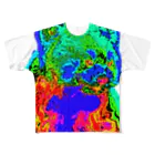 ワサンボン繊維工業のオイルペイトたぬき All-Over Print T-Shirt