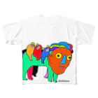  むきむき   地球生活のしのびよる All-Over Print T-Shirt