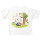 もじゃこのうさぎ フルグラフィックTシャツ