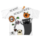 WANS.tokyoのパグハロウィン！ フルグラフィックTシャツ