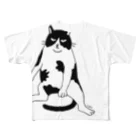 CUROGNACの100nyan002.ねこじろどん フルグラフィックTシャツ