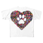 erumaのSweet paw フルグラフィックTシャツ