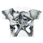 SHIMATAKAの男女の骨盤 フルグラフィックTシャツ