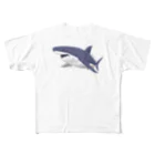 さかたようこ / サメ画家の線を重ねて立体感を出したサメ All-Over Print T-Shirt