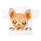 Qsarkのチワワ フルグラフィックTシャツ