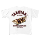 NAGOMI-Creationの大阪名物 たこ焼き ヴィンテージstyle All-Over Print T-Shirt