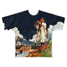 TSUMEROのシャトル猫【夜の部】 All-Over Print T-Shirt