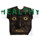 幽霊のhealthy Love(Face) フルグラフィックTシャツ