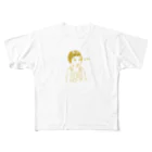 まるいいぬのおかっぱちゃん All-Over Print T-Shirt