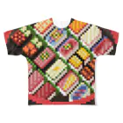 大大大津の寿司のドット絵 フルグラフィックTシャツ