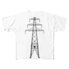 山中 透の鉄塔No.13 田舎鉄塔 All-Over Print T-Shirt