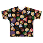 ちばしげのTOMODACHI柄Tシャツ（BLACK） All-Over Print T-Shirt