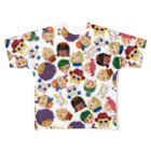 ちばしげのTOMODACHI柄Tシャツ（WHITE） All-Over Print T-Shirt