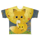 KENSYOイラストレーションのKENSYO vol.50 「狐」 Tシャツ All-Over Print T-Shirt