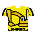 原田専門家のパ紋No.2833 SHINGO  All-Over Print T-Shirt