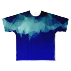 暇つぶしの色彩の午前４時の雪山 All-Over Print T-Shirt