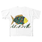 SUZANの魚ですがなにか フルグラフィックTシャツ