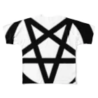 SatanicnのDevil star フルグラフィックTシャツ