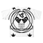 Satanicnの山羊座 Capricorn フルグラフィックTシャツ
