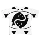 Satanicnの魚座 Pisces All-Over Print T-Shirt