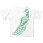 KANAT  LAMHITAの孔雀 All-Over Print T-Shirt