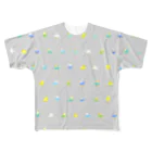 まめるりはことりのちみまめセキセイインコちゃん【まめるりはことり】 All-Over Print T-Shirt