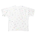 ドットデザインのパジャドットの細かいドット絵Tシャツ All-Over Print T-Shirt