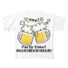 イラスト MONYAAT のBEER!BEER!BEER! A フルグラフィックTシャツ