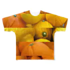 ﾆｼｷｵﾘ🍋Collectionの柑橘ボーダー フルグラフィックTシャツ