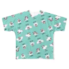 すたじお ワグテイルのハクちゃん（グリーン） All-Over Print T-Shirt