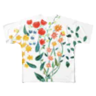 shirokumasaanのりんごの花 フルグラフィックTシャツ