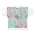 しぶき   やのタバコ女ゾンビ All-Over Print T-Shirt