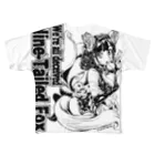 みなぎ得一の妖怪：九尾の狐b All-Over Print T-Shirt