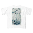 梟の森商会の蓮シリーズ フルグラフィックTシャツ