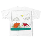 松や SUZURI店のStarry night フルグラフィックTシャツ