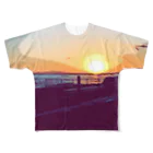 わらしゃんどのSUNSET フルグラフィックTシャツ