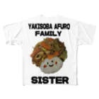 MSMMERのヤキソバアフロSISTER フルグラフィックTシャツ