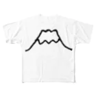 てがきですの屋さんのてがき！ 富士山 フルグラフィックTシャツ