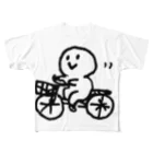 てがきですの屋さんの自転車！丸さん フルグラフィックTシャツ
