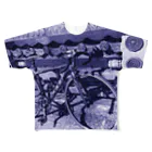 KugyuuuのFELT Ｆ5(ネイビー) フルグラフィックTシャツ