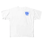 でゅめのお店の十二支～卯～（青） フルグラフィックTシャツ