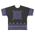 モノツクルヒト　Fuku～ふく～のモロッカン駈歩紫S、Mサイズ All-Over Print T-Shirt