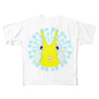 LalaHangeulのコンゴウフグ　ハングルデザイン(サークル) All-Over Print T-Shirt