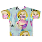 水彩屋のF*ck All-Over Print T-Shirt