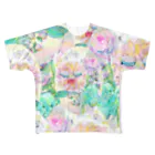 水彩屋の花の妖精 フルグラフィックTシャツ