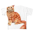 Miwa Kasumiのオレンジねこ　〜メインクーン〜 All-Over Print T-Shirt